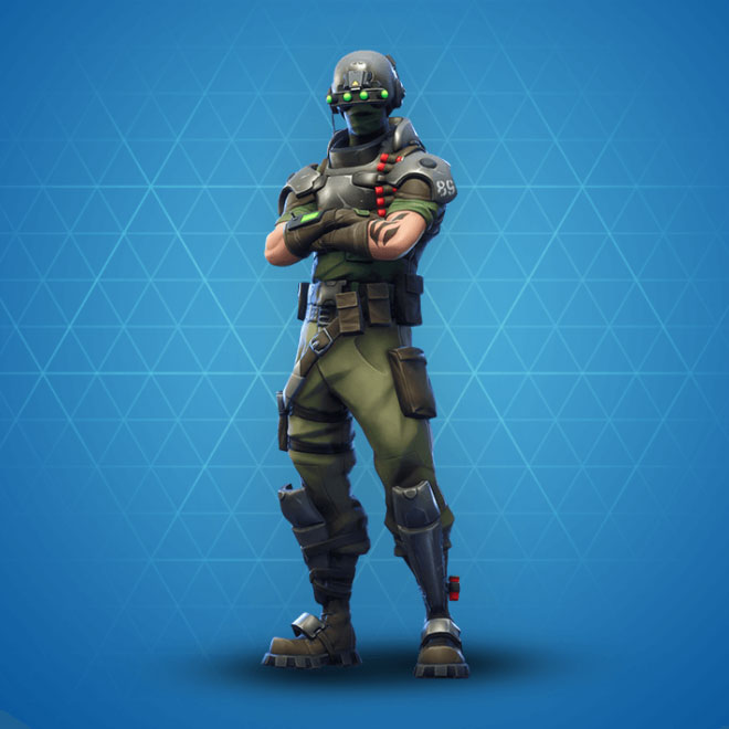Tech Ops is an Rare Fortnite Skin OR Outfit. 