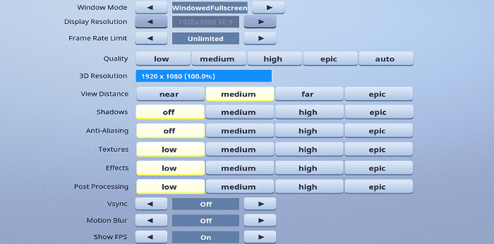 summit1g Fortnite Video Settings