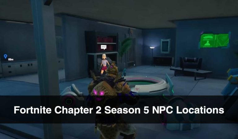 Fortnite Chapter 2 Season 5 NPCs Locations Full List Of All NPCs