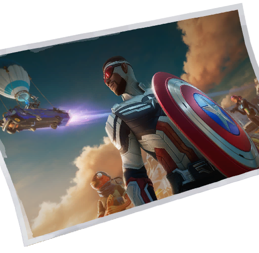 Fortnite Captain America and the BriteStar loadingscreen